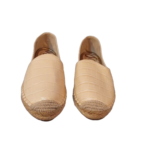 SAM EDELMAN KESIA NWOT EMBOSSED LEATHER ESPADRILLES WOMEN'S SHOES SIZE 9.5 - Picture 2 of 5